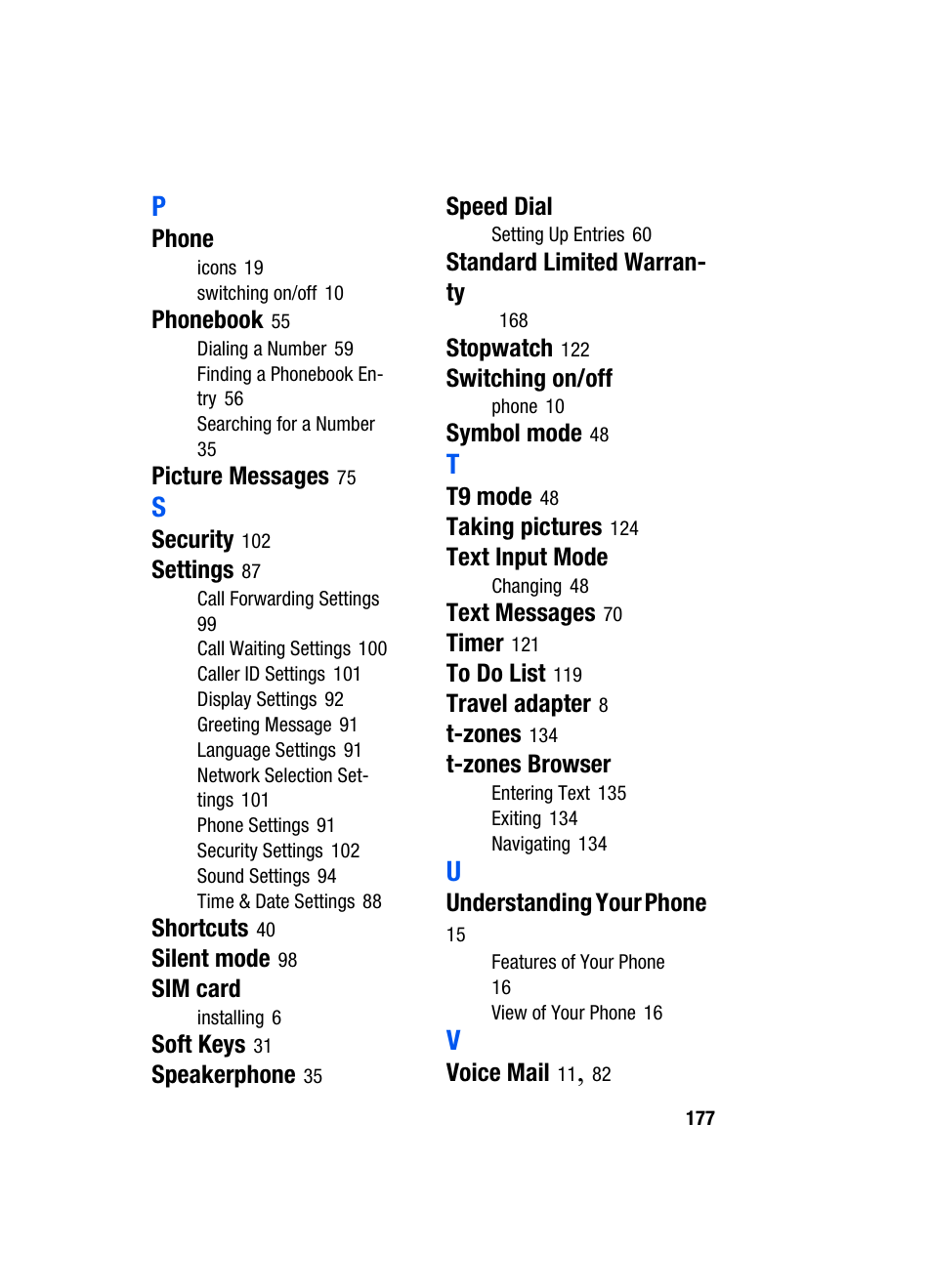 Samsung SGH-T319NBBTMB User Manual | Page 181 / 182