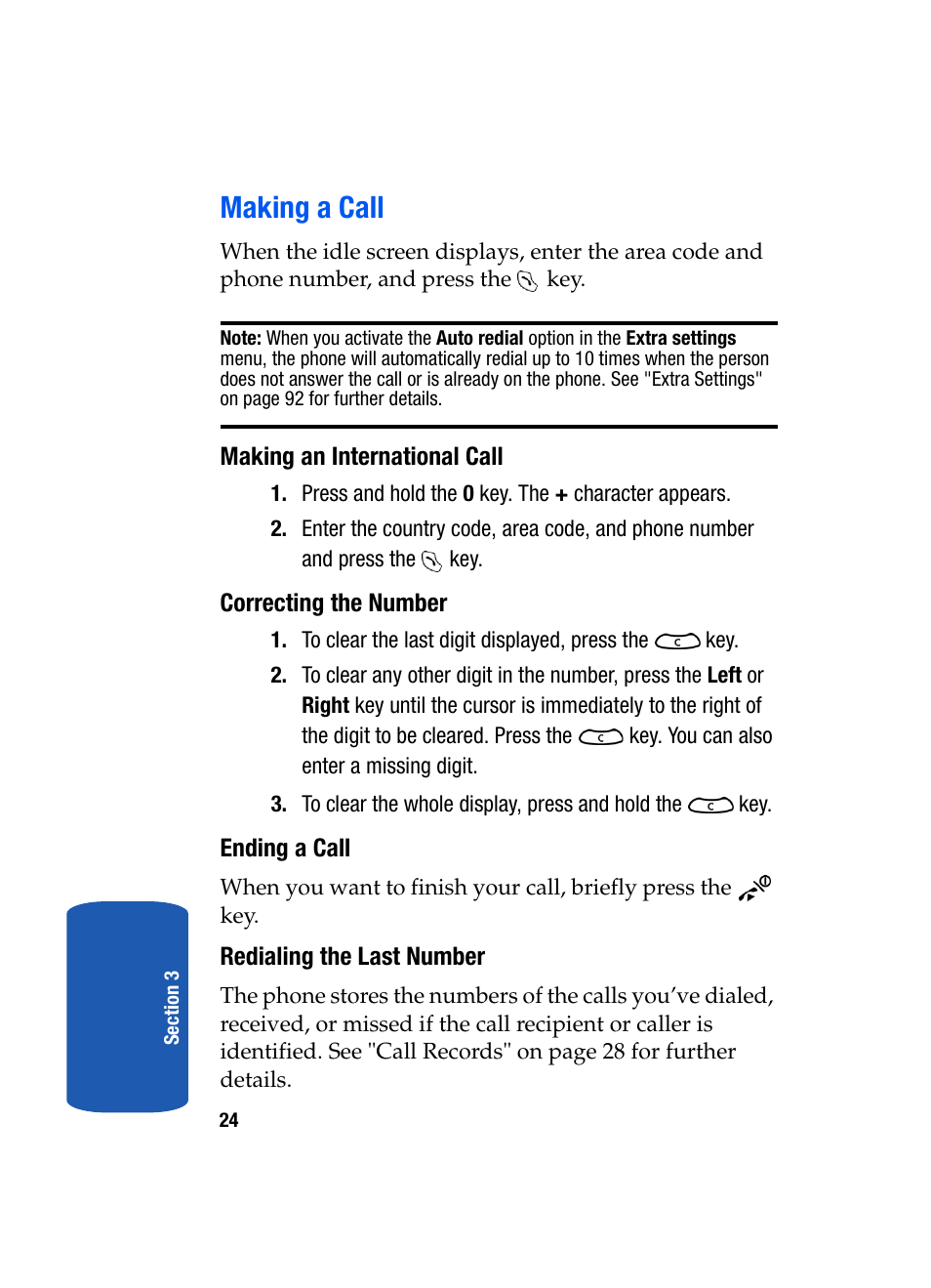 Making a call | Samsung SGH-T319NBBTMB User Manual | Page 28 / 182