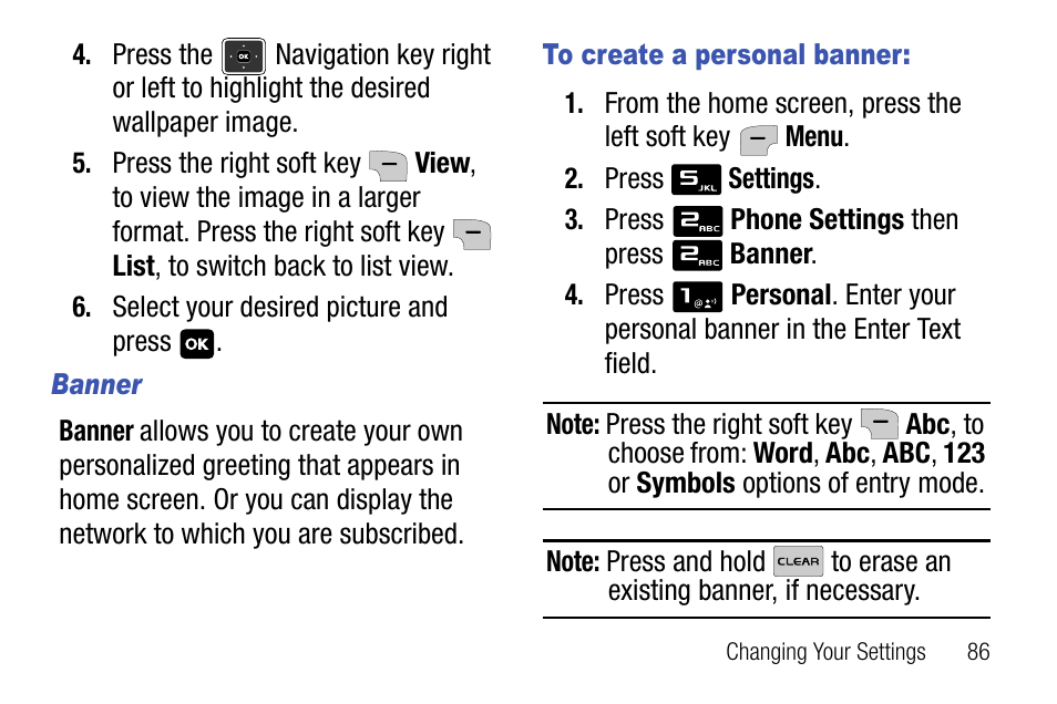 Banner | Samsung SCH-U310ZNAVZW User Manual | Page 89 / 144