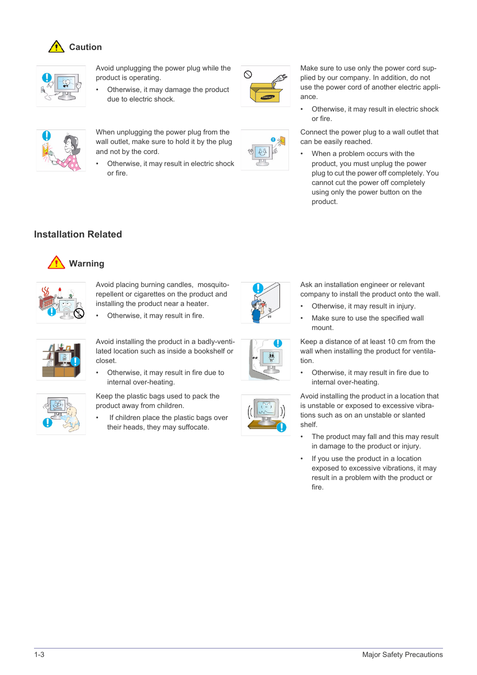 Installation related | Samsung LS19NVBHBV-ZA User Manual | Page 6 / 45