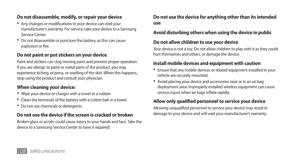 Samsung YP-G1CW-XAA User Manual | Page 109 / 115