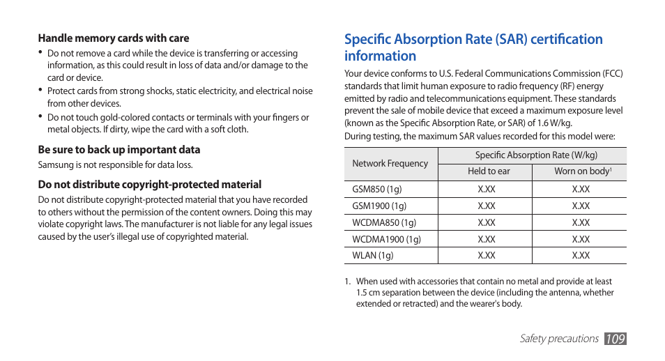 Samsung YP-G1CW-XAA User Manual | Page 110 / 115