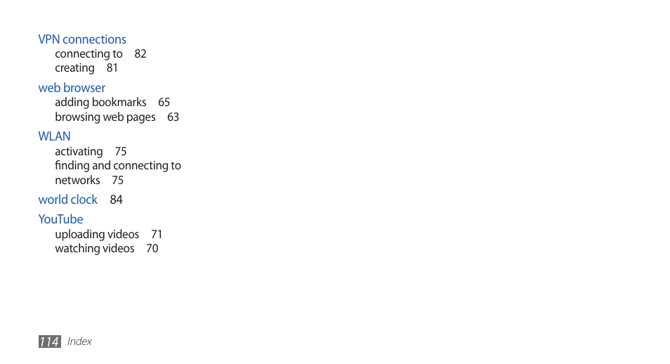 Samsung YP-G1CW-XAA User Manual | Page 115 / 115