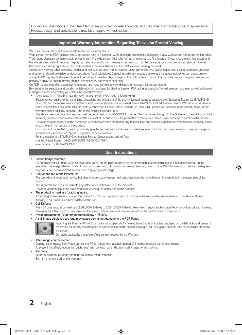 Samsung PN50C490B3DXZA User Manual | Page 2 / 46