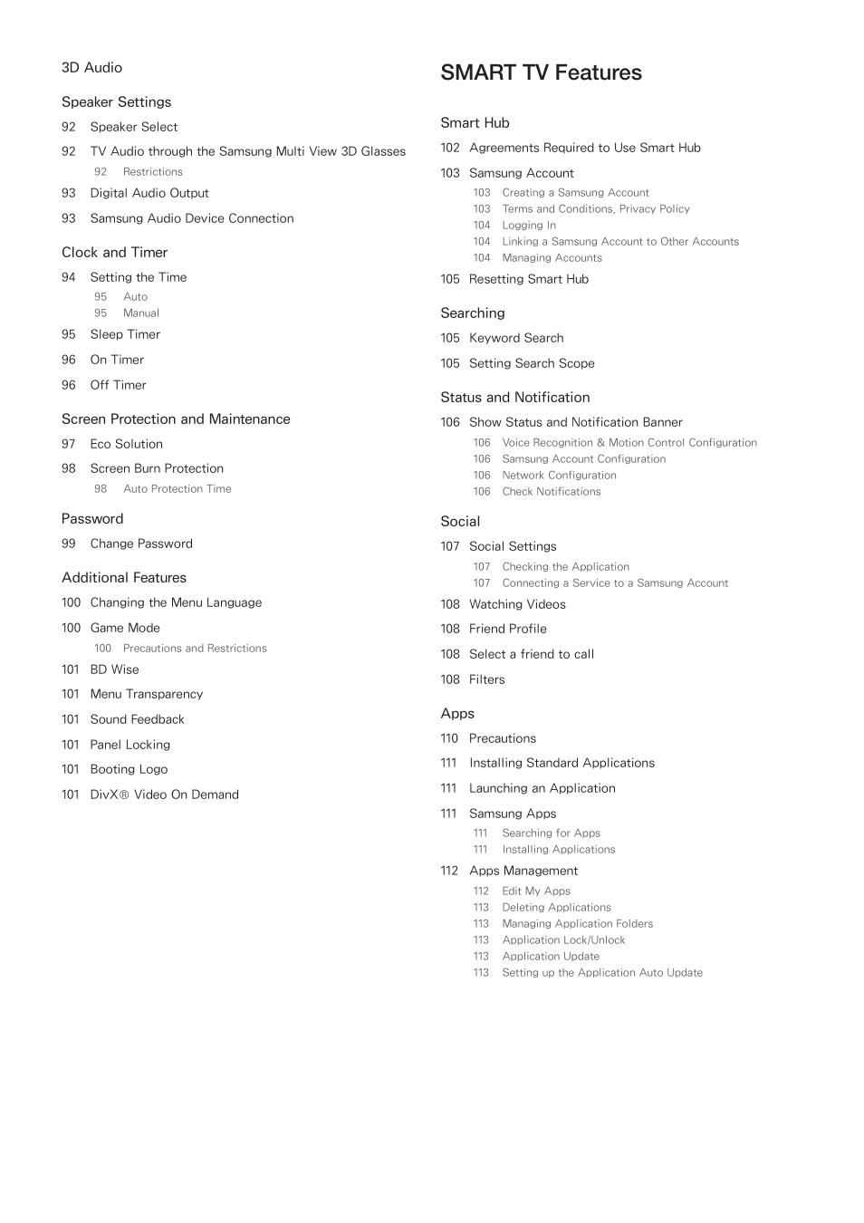 Smart tv features, Iv v | Samsung KN55S9CAFXZA User Manual | Page 5 / 172