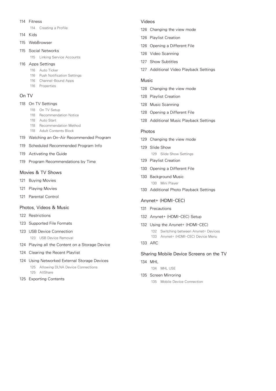 Samsung KN55S9CAFXZA User Manual | Page 6 / 172