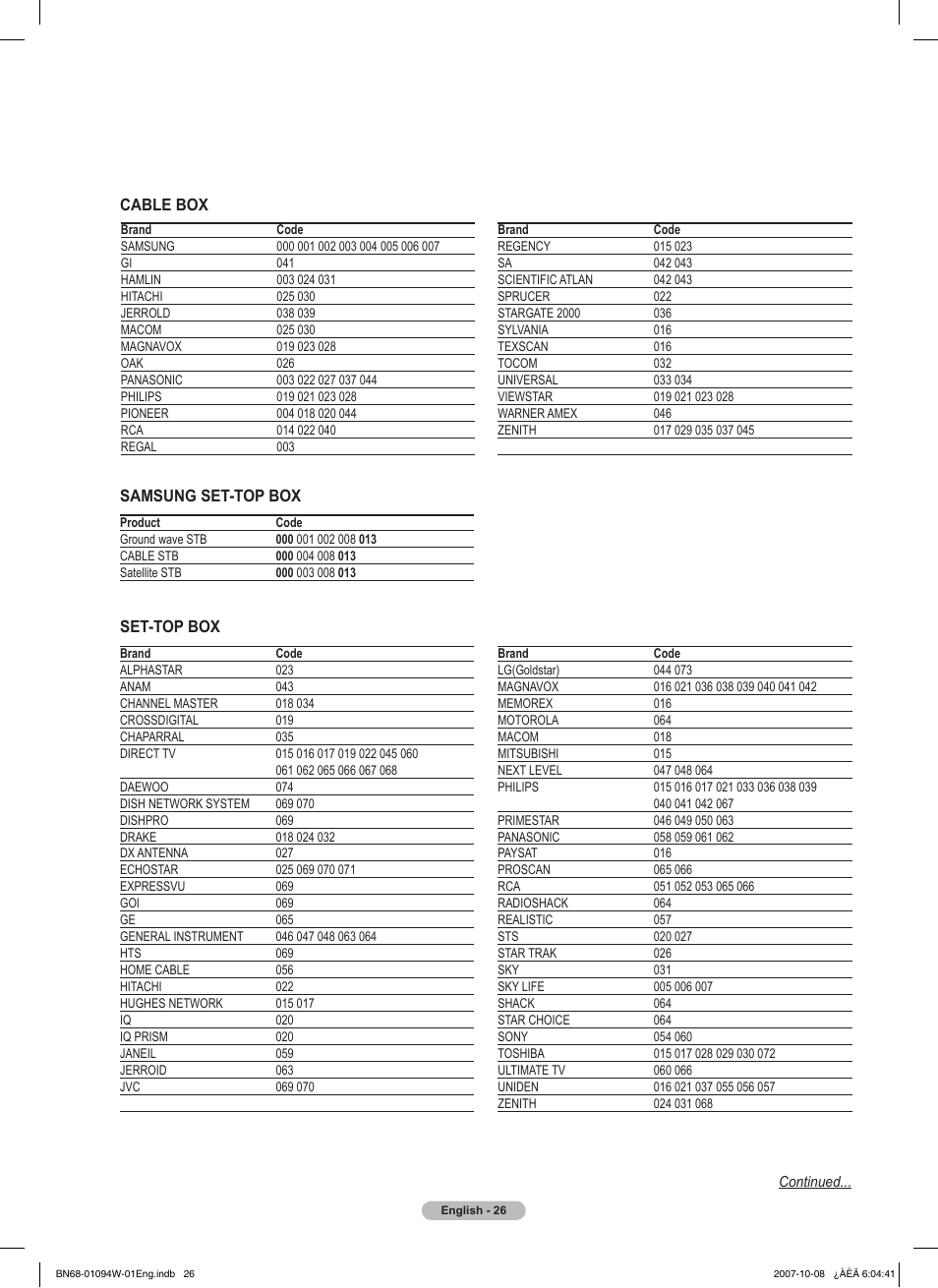 Samsung FPT5894WX-XAA User Manual | Page 26 / 80