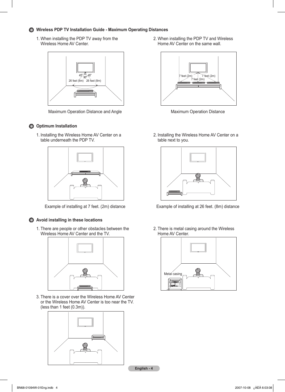 Samsung FPT5894WX-XAA User Manual | Page 4 / 80