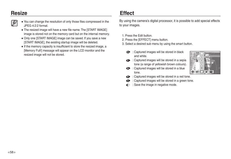 Resize effect | Samsung EC-NV40ZSBA-US User Manual | Page 59 / 100