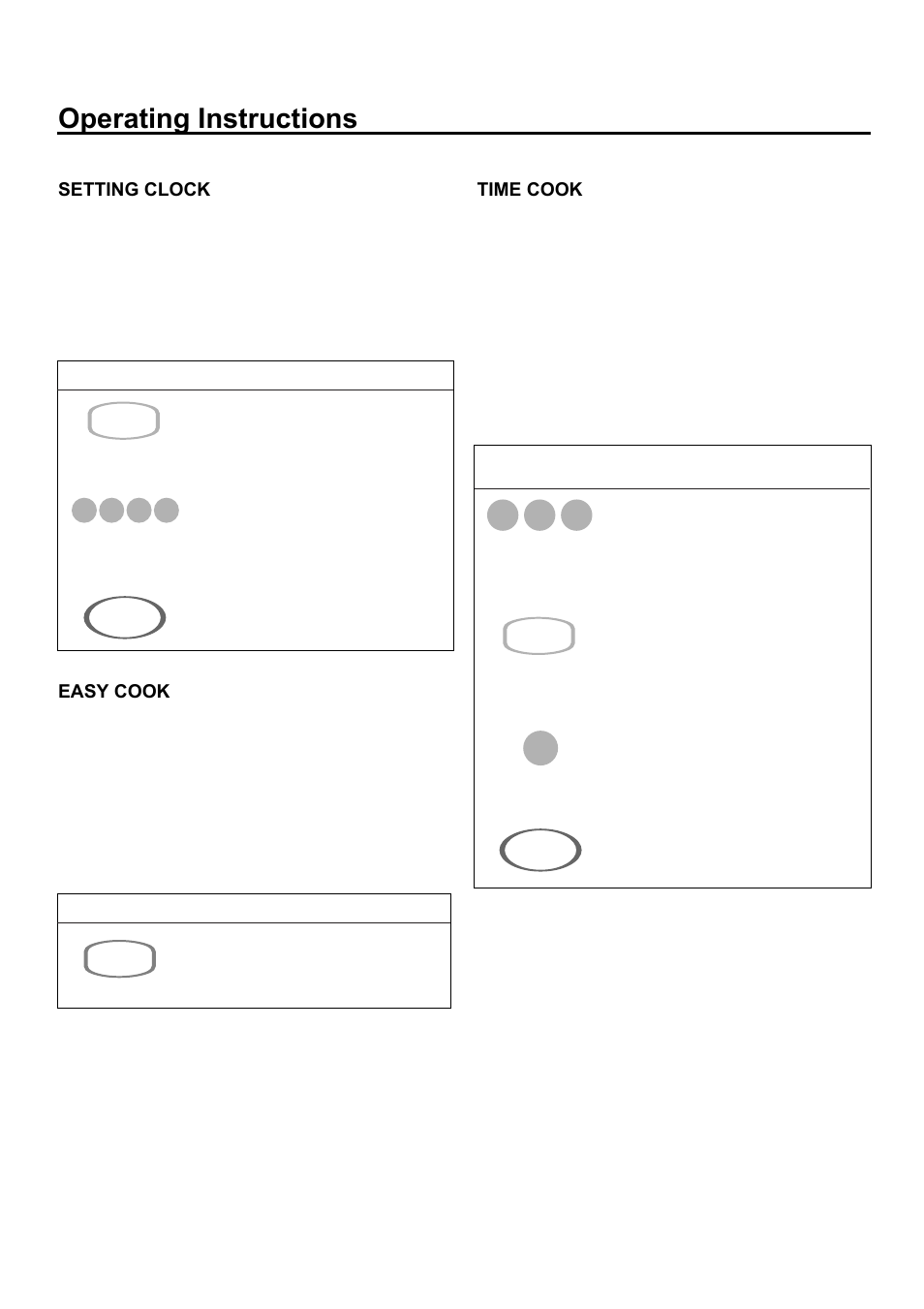 Operating instructions | Amana ACM2160A User Manual | Page 10 / 24