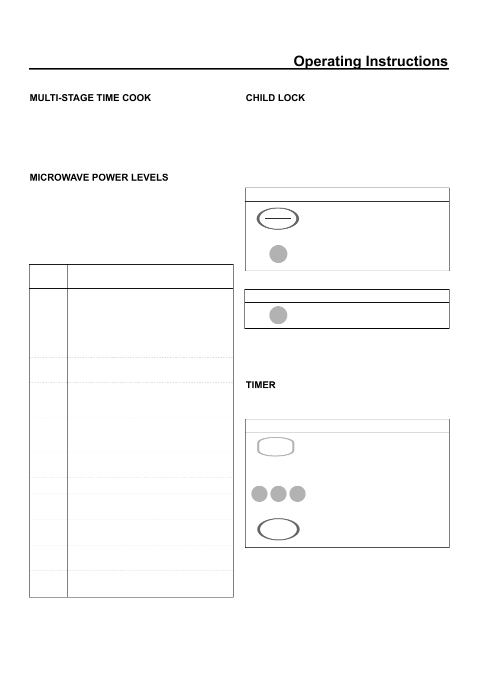 Operating instructions | Amana ACM2160A User Manual | Page 11 / 24