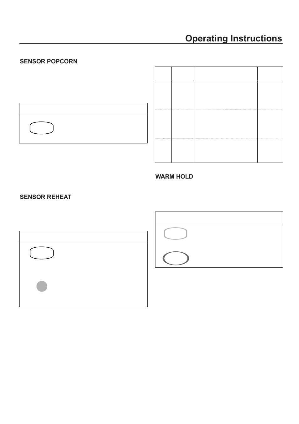 Operating instructions | Amana ACM2160A User Manual | Page 15 / 24