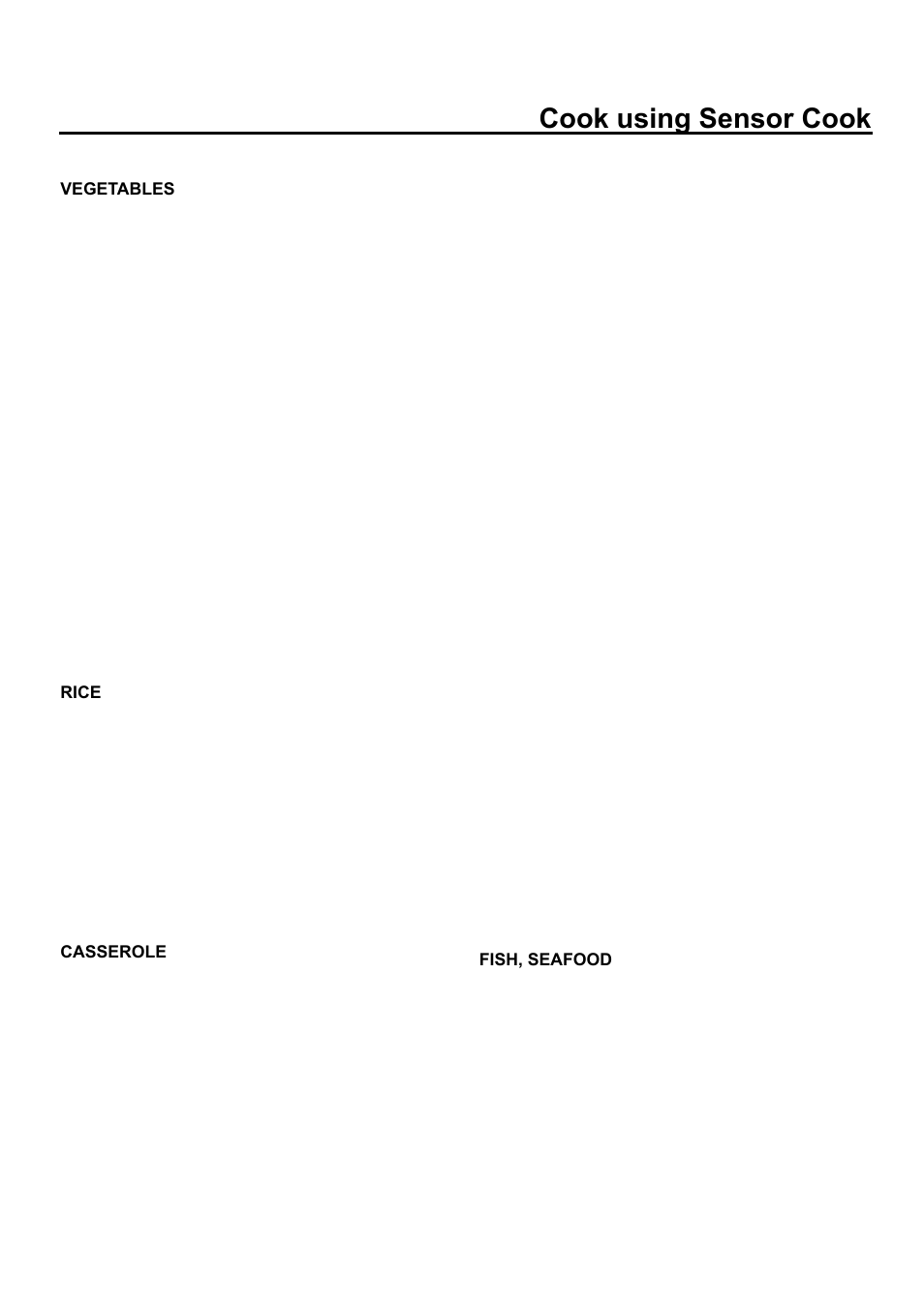 Cook using sensor cook | Amana ACM2160A User Manual | Page 19 / 24