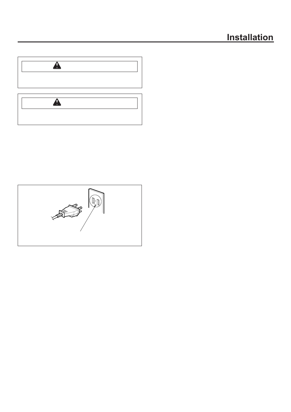 Installation, Wwarning, A. grounding instructions | B. circuits, C. voltage, D. placement of the oven, E. do not block air vents, F. radio interference, G. unpacking oven, H. built-in capability | Amana ACM2160A User Manual | Page 5 / 24