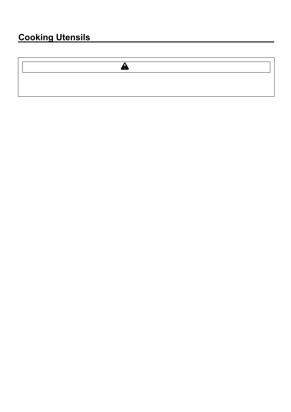 Cooking utensils, Wcaution, Microwave-safe utensils | Amana ACM2160A User Manual | Page 8 / 24