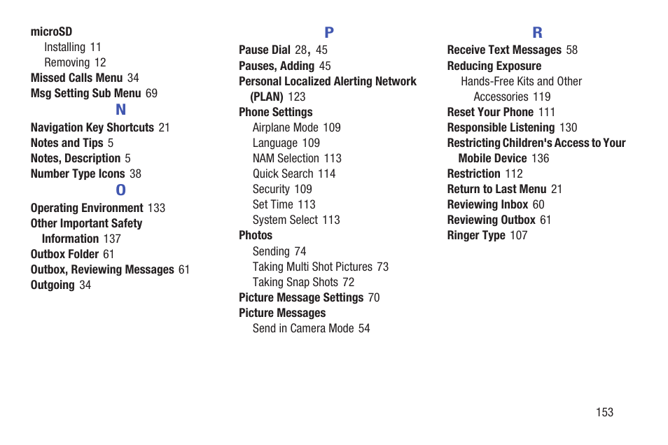 Samsung SCH-R270ZKAMTR User Manual | Page 157 / 159