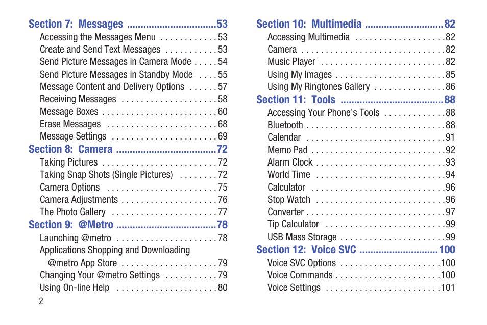 Samsung SCH-R270ZKAMTR User Manual | Page 6 / 159