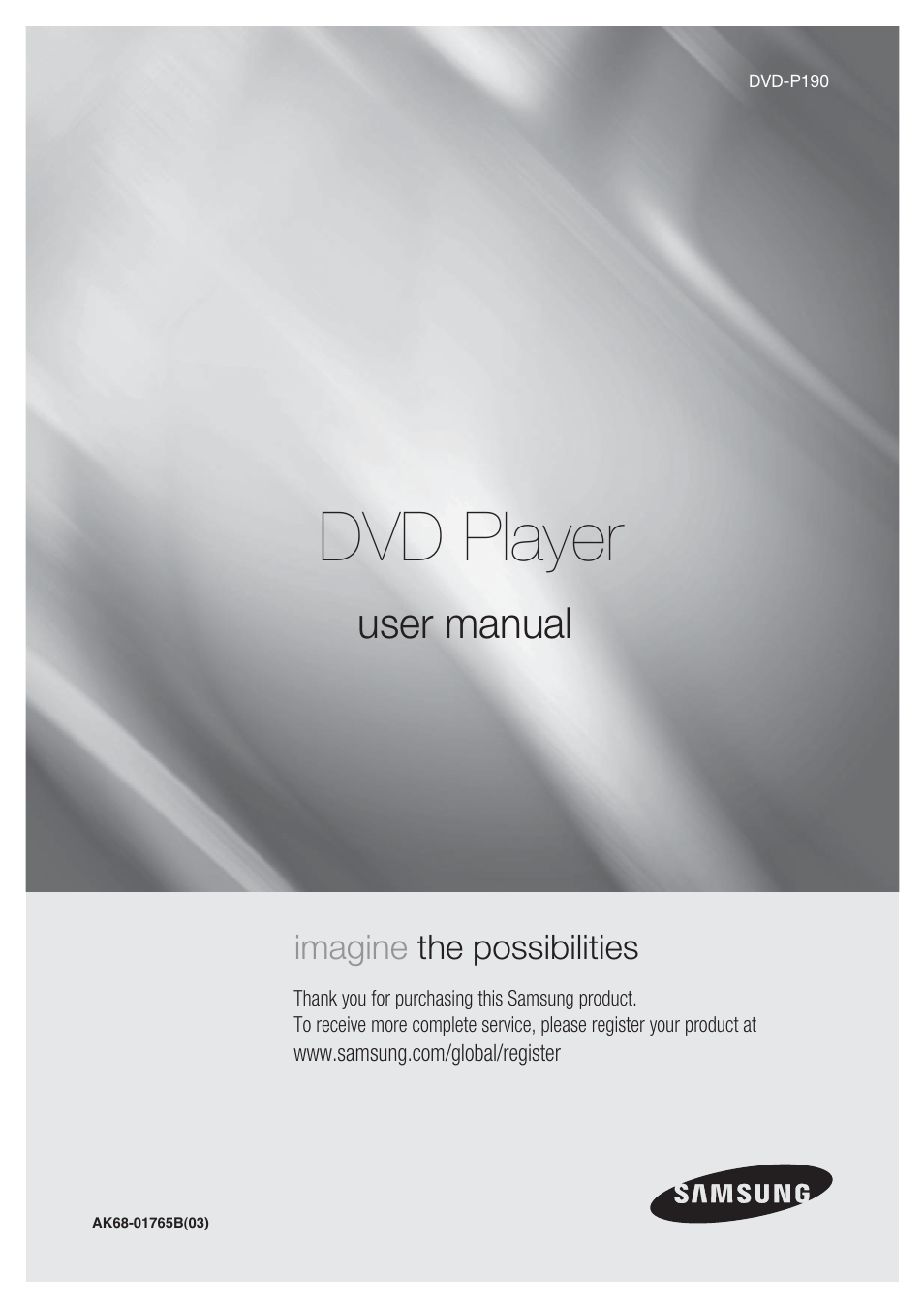 Samsung DVD-P190-XAA User Manual | 51 pages