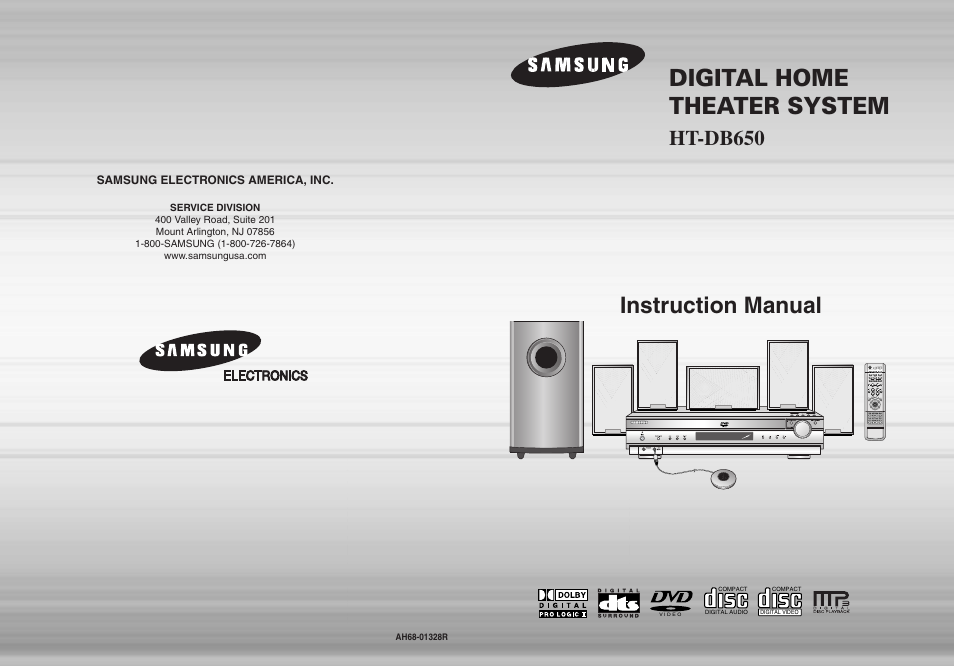 Samsung HTDB650TH-XAA User Manual | 37 pages