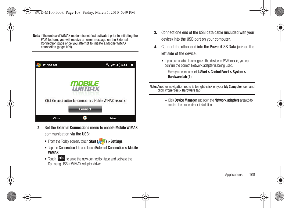 Samsung SWD-M100ZKECLW User Manual | Page 111 / 158