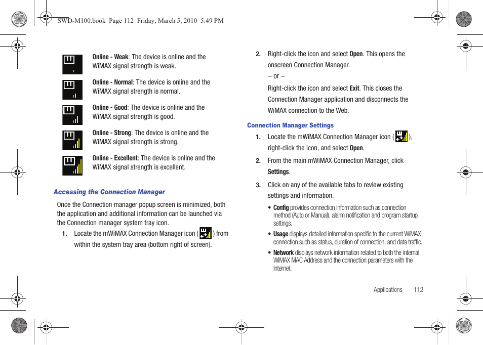 Samsung SWD-M100ZKECLW User Manual | Page 115 / 158