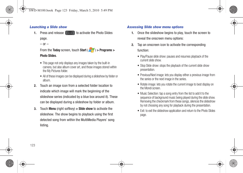 Samsung SWD-M100ZKECLW User Manual | Page 126 / 158