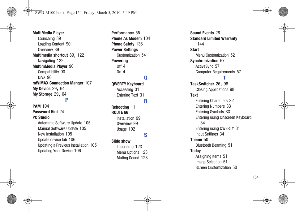 Samsung SWD-M100ZKECLW User Manual | Page 157 / 158