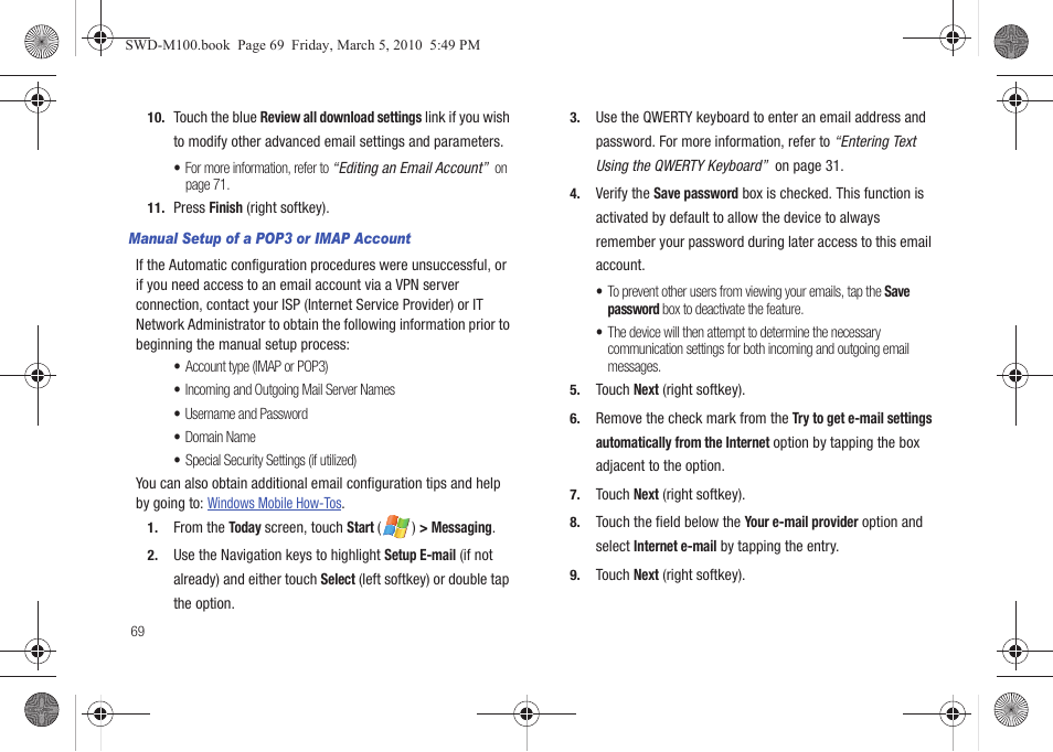 Samsung SWD-M100ZKECLW User Manual | Page 72 / 158