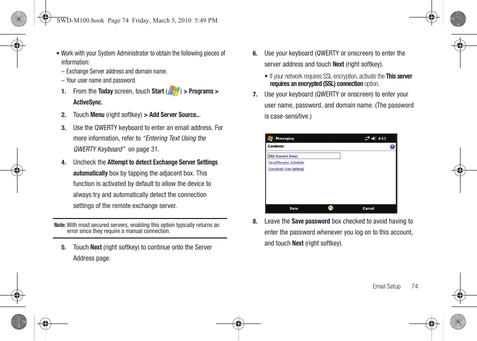 Samsung SWD-M100ZKECLW User Manual | Page 77 / 158