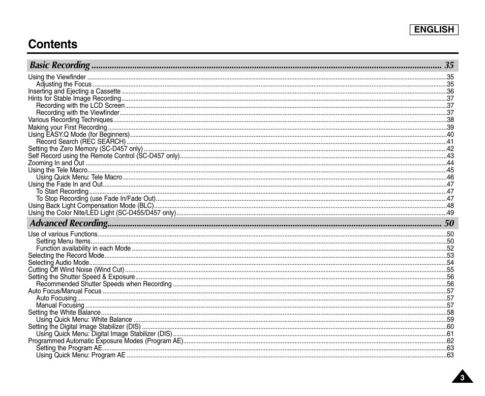 Samsung SC-D453-XAA User Manual | Page 7 / 124