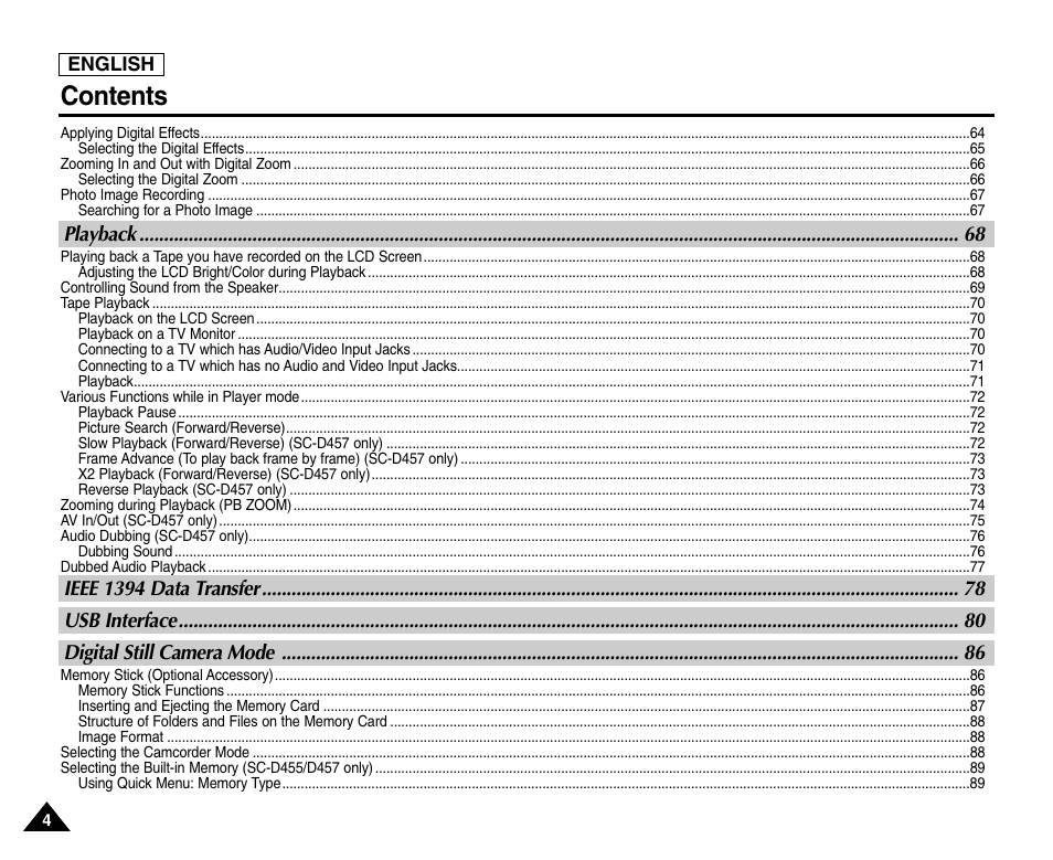 Samsung SC-D453-XAA User Manual | Page 8 / 124