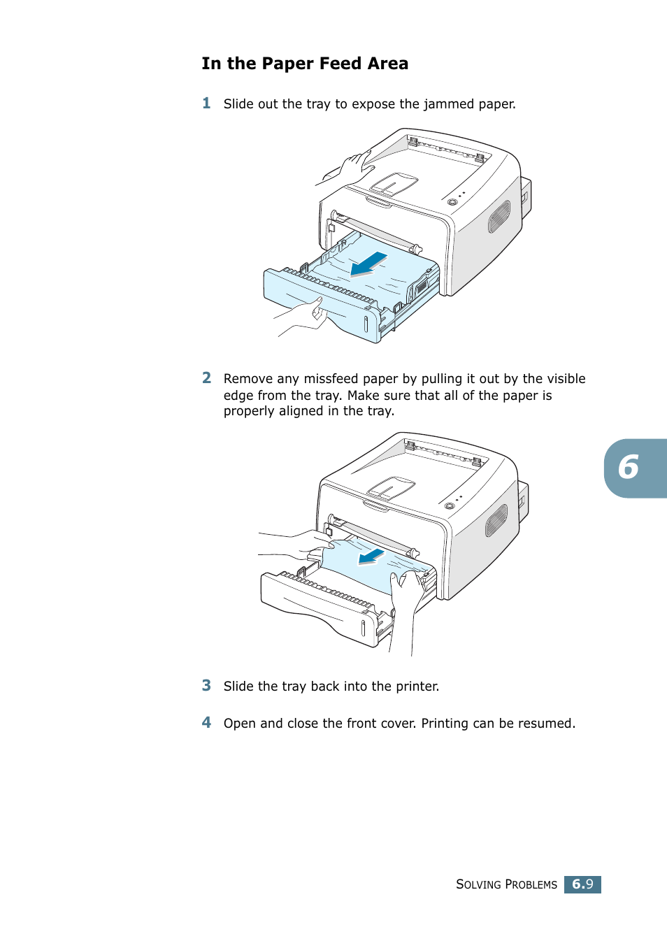 In the paper feed area | Samsung ML-1710-XAA User Manual | Page 102 / 138