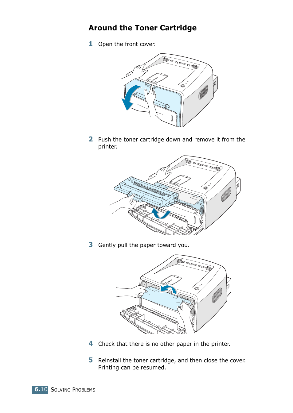 Around the toner cartridge | Samsung ML-1710-XAA User Manual | Page 103 / 138