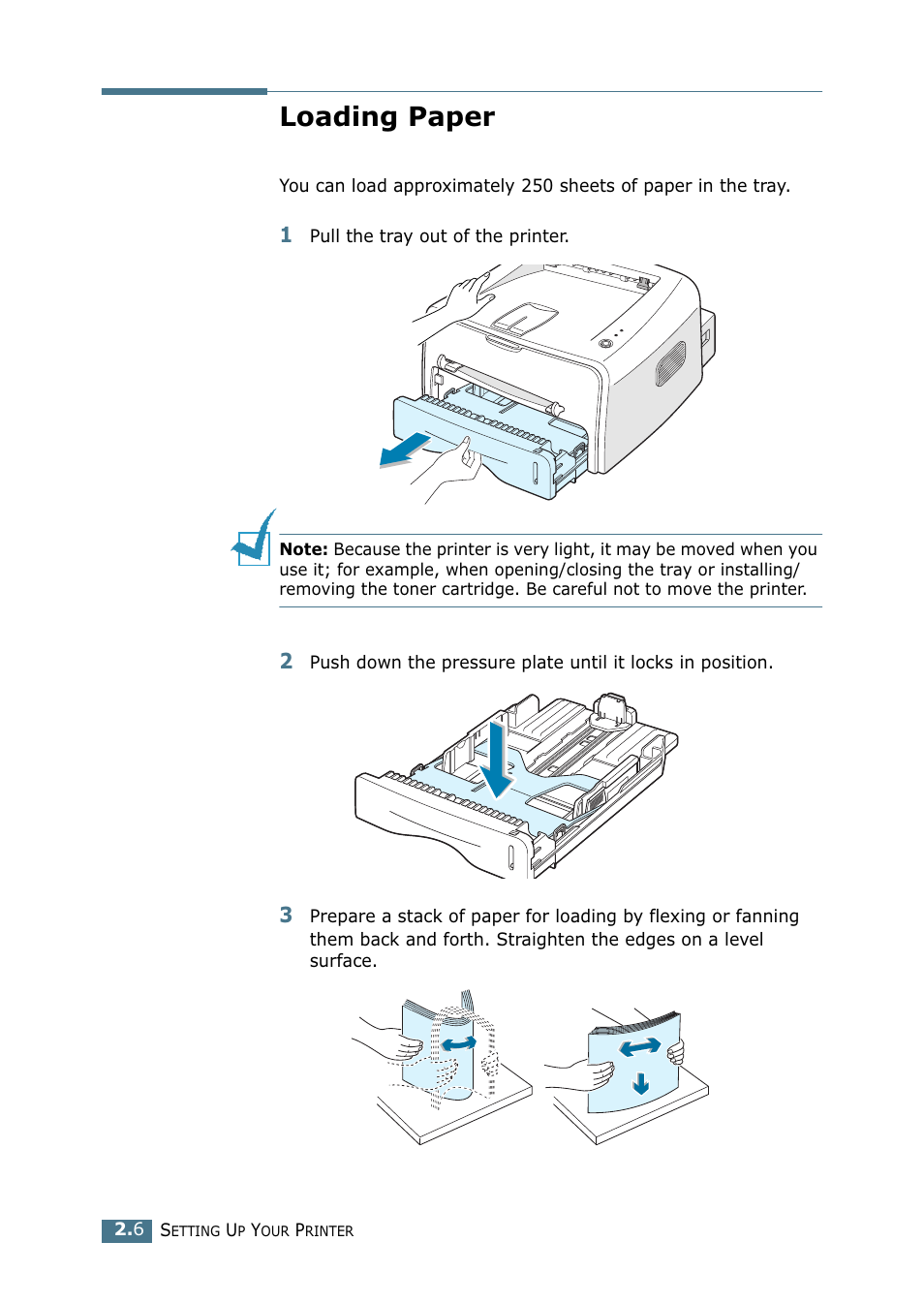 Loading paper | Samsung ML-1710-XAA User Manual | Page 25 / 138