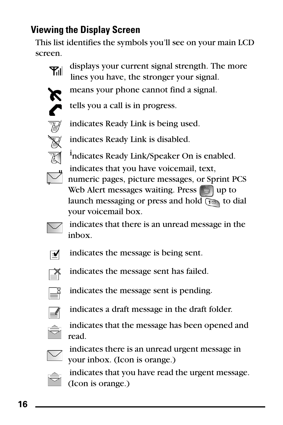 Viewing the display screen | Samsung SPH-A760DSSXAR User Manual | Page 24 / 85