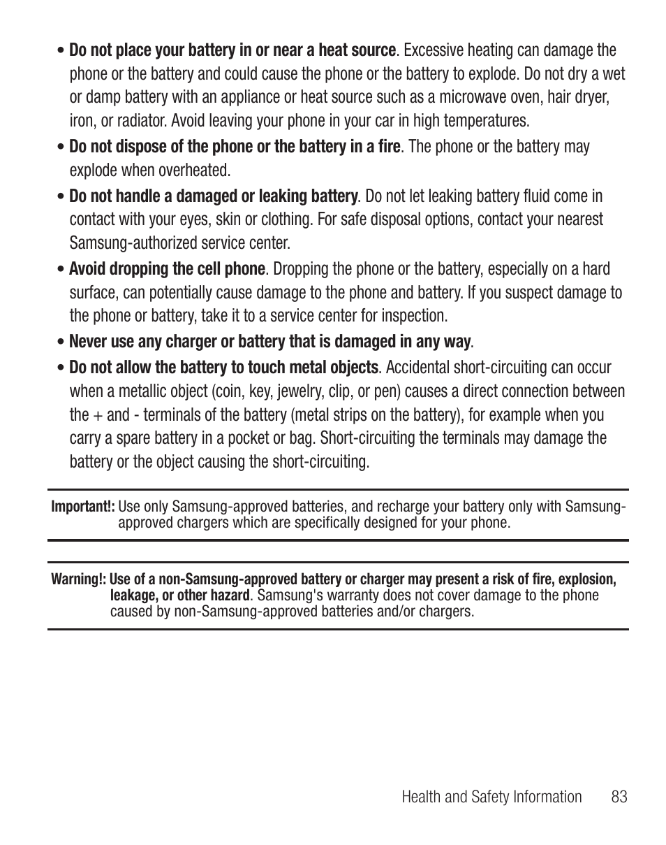 Samsung SGH-T330ZKATFN User Manual | Page 87 / 102