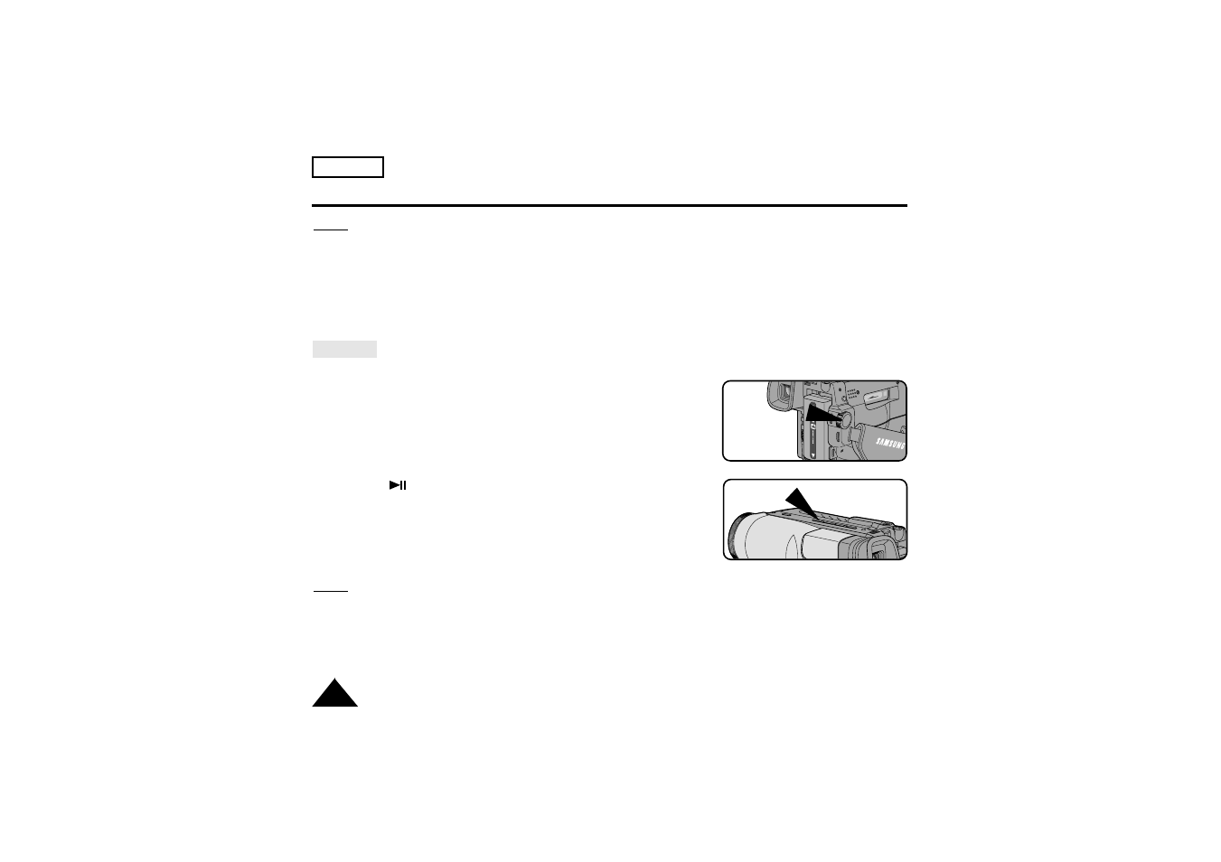 Playing back a tape | Samsung SC-W71-XAA User Manual | Page 52 / 66