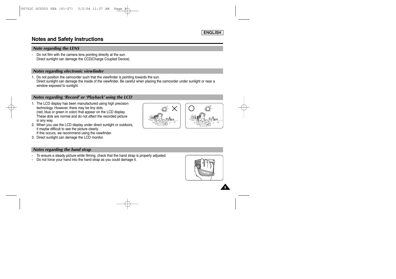 Samsung SC-D303-XAC User Manual | Page 13 / 111