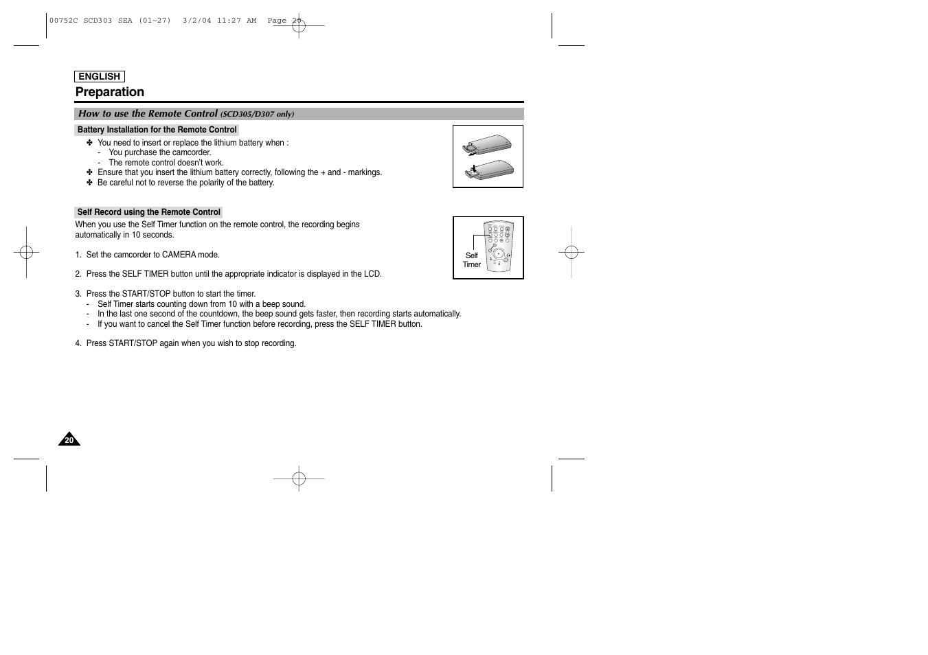 Samsung SC-D303-XAC User Manual | Page 24 / 111