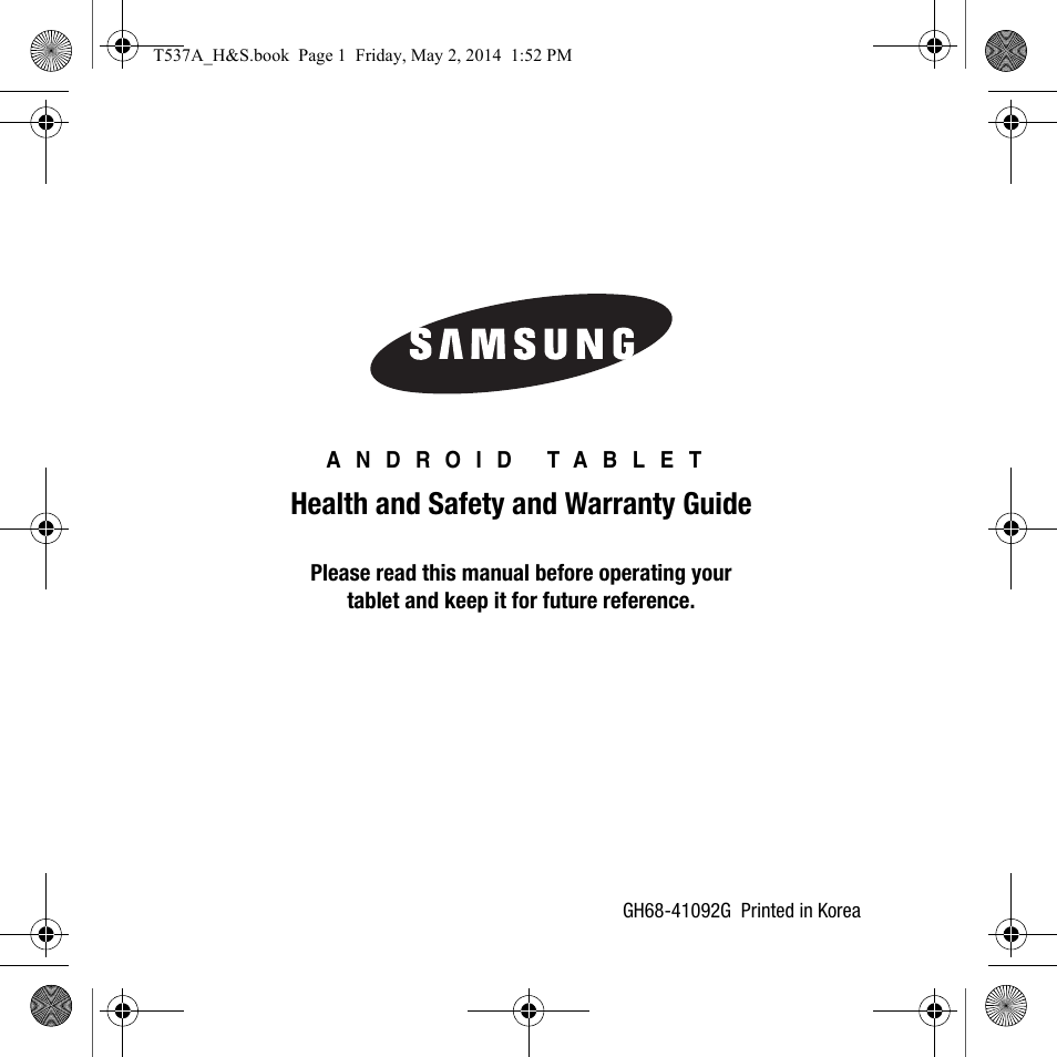 Samsung SM-T537AYKAATT User Manual | 43 pages