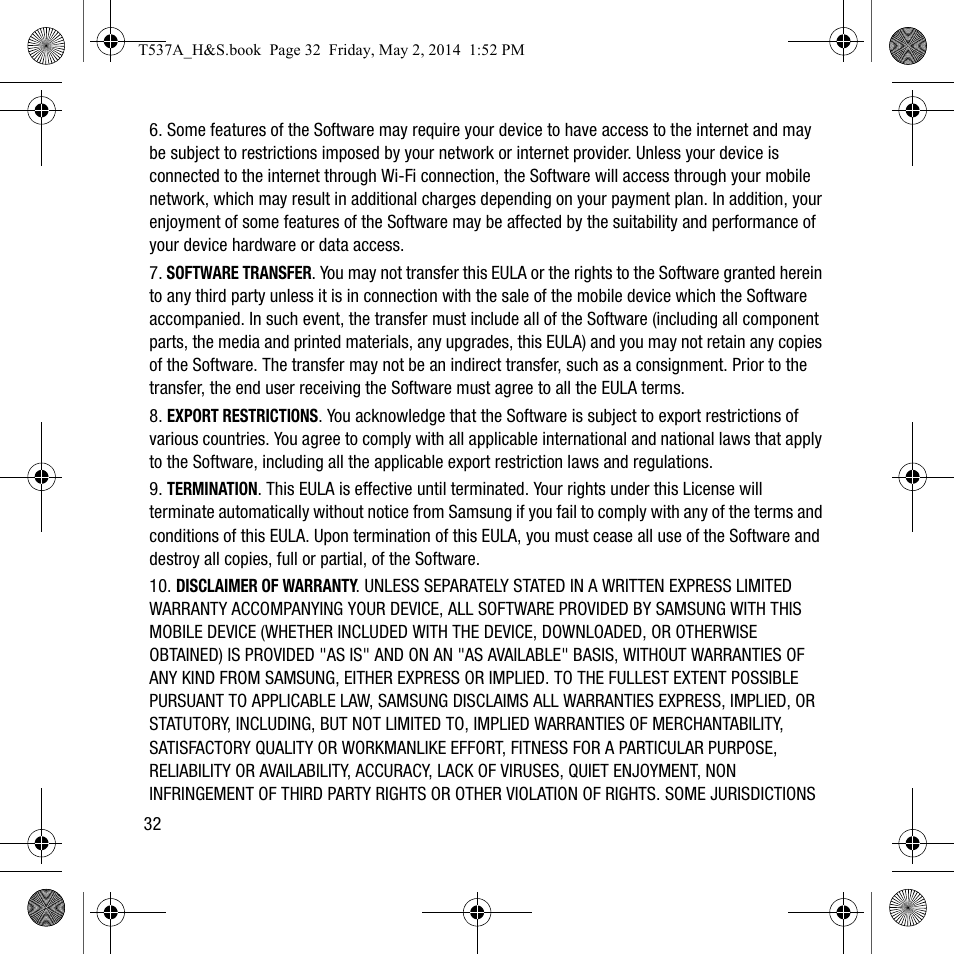 Samsung SM-T537AYKAATT User Manual | Page 36 / 43