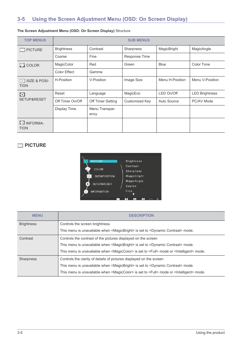 Picture | Samsung LS20B3UVMV-ZA User Manual | Page 22 / 44