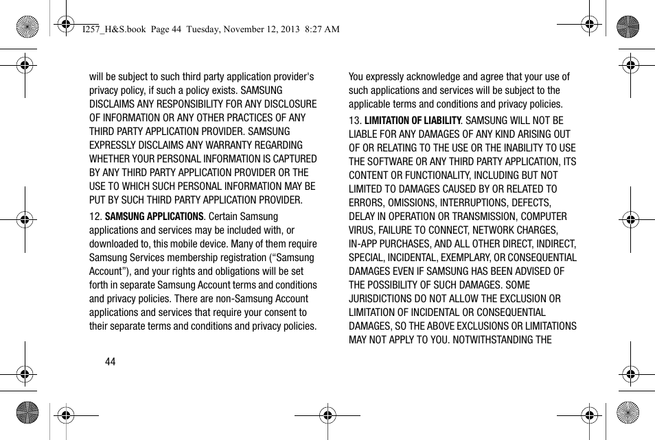 Samsung SGH-I257AIAATT User Manual | Page 50 / 57