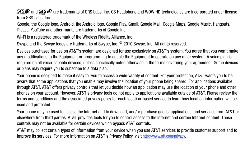 Samsung SM-C105AZWAATT User Manual | Page 6 / 230