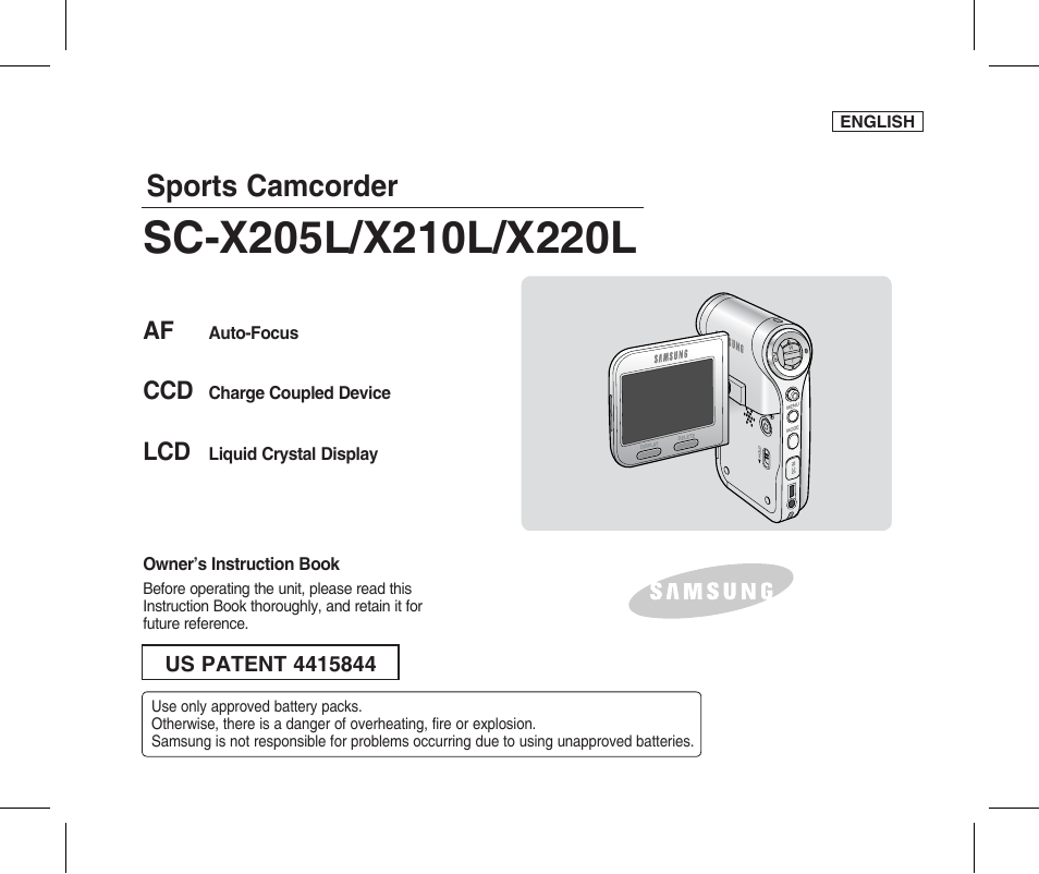 Samsung SC-X205L-XAA User Manual | 149 pages