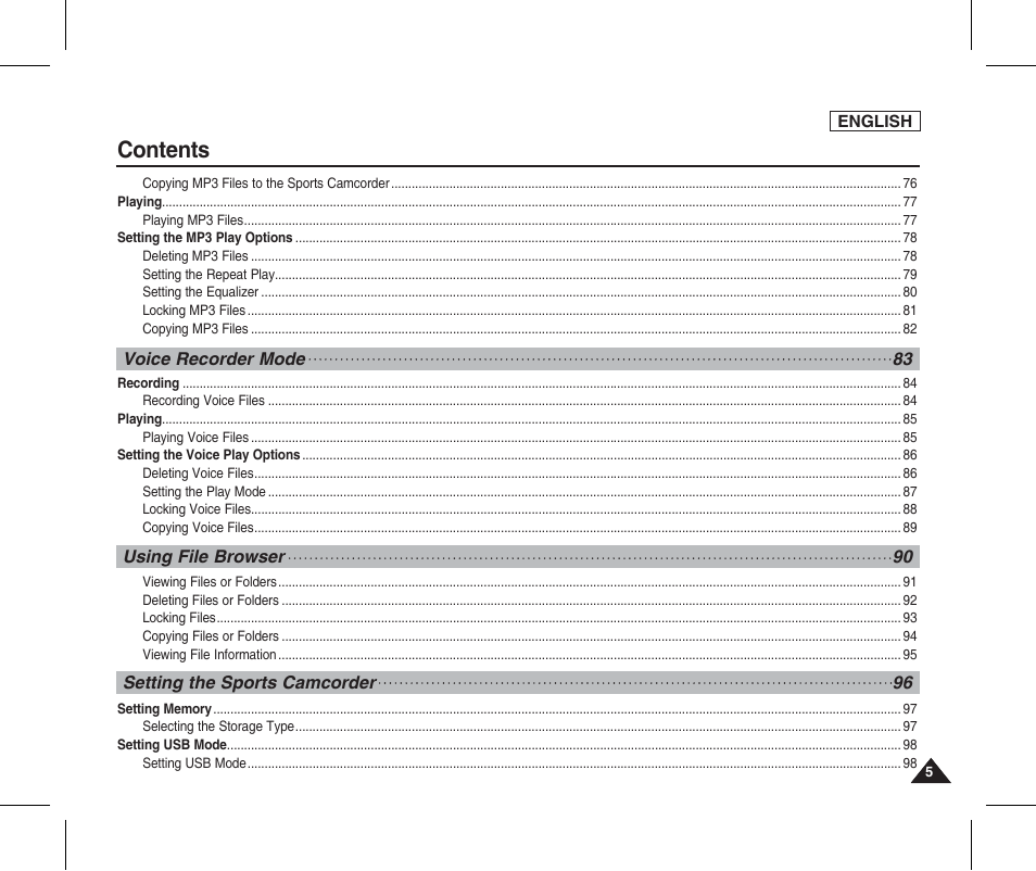 Samsung SC-X205L-XAA User Manual | Page 9 / 149