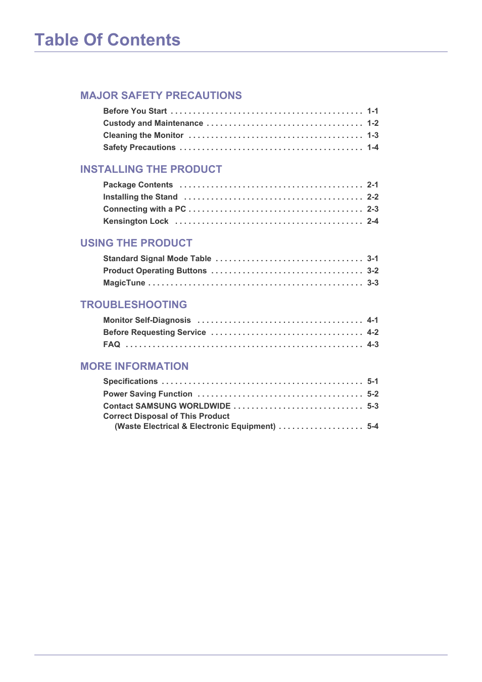 Samsung LS19A10NS-ZA User Manual | Page 2 / 34