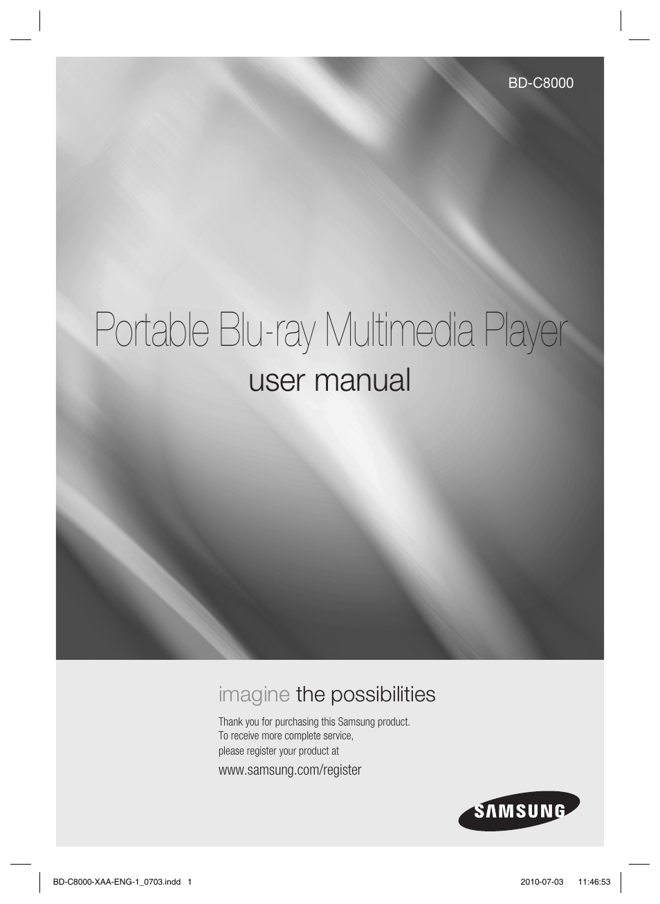 Samsung BD-C8000-XAA User Manual | 85 pages