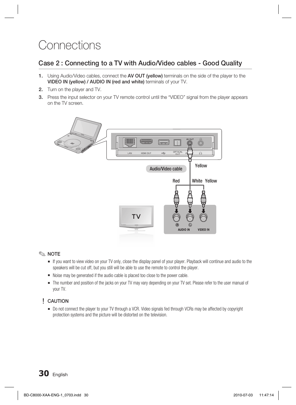 Connections | Samsung BD-C8000-XAA User Manual | Page 30 / 85