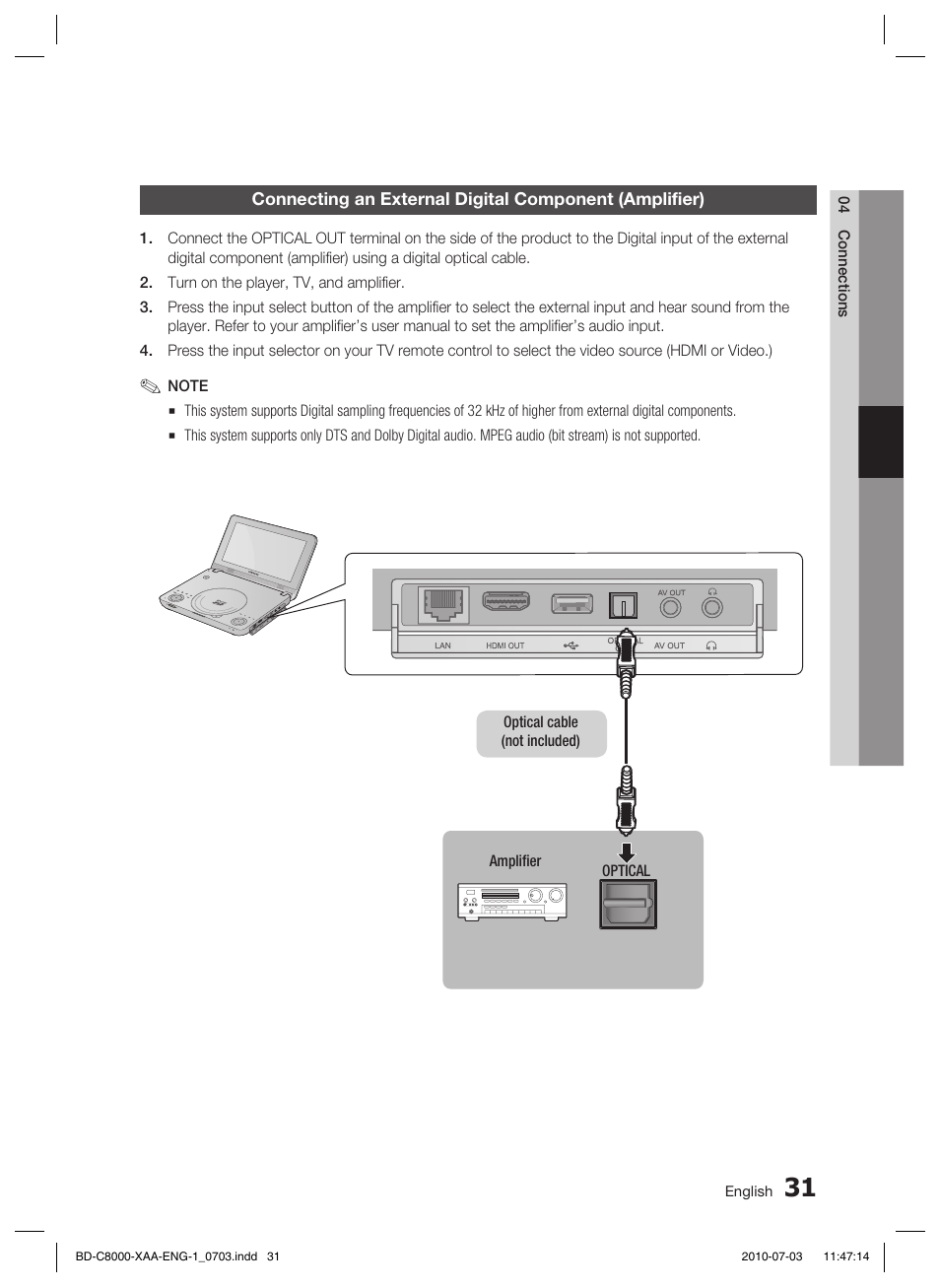 Samsung BD-C8000-XAA User Manual | Page 31 / 85